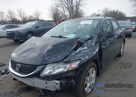 2012 Honda Civic Lx z USA, uszkodzony, nr VIN 2HGFB2F57CH308478